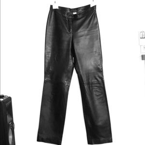Poleci Lambskin Leather Pants